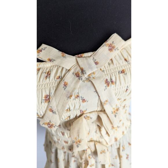 Trixxi Top SzM(See meas) Rayon/Poly Gauze floral  Baby doll milkmaid NWT - Picture 7 of 10